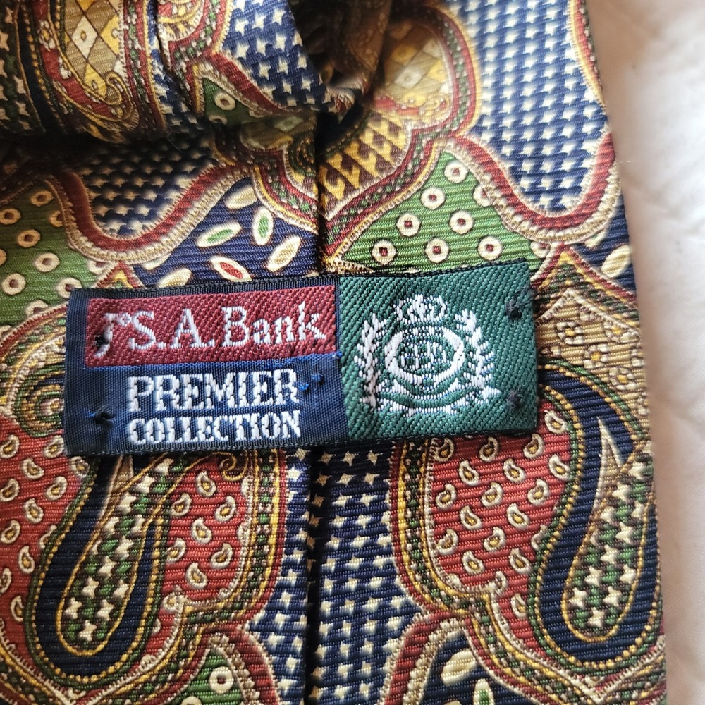 Jos A Bank Premier Collection Mens Silk Neckties Lot 3 Patterned Formal - Picture 3 of 7